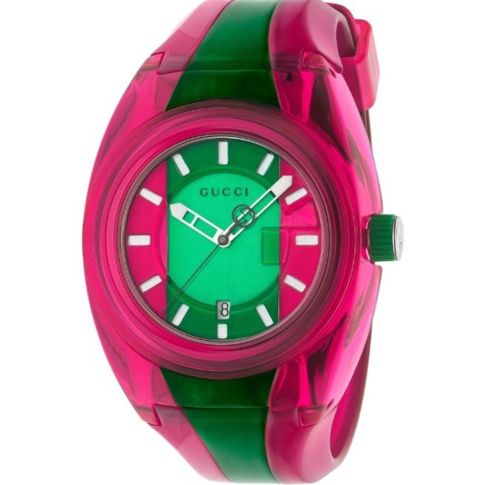 Gucci Women's YA137115 Sync Two-Tone Pink & Green Watch